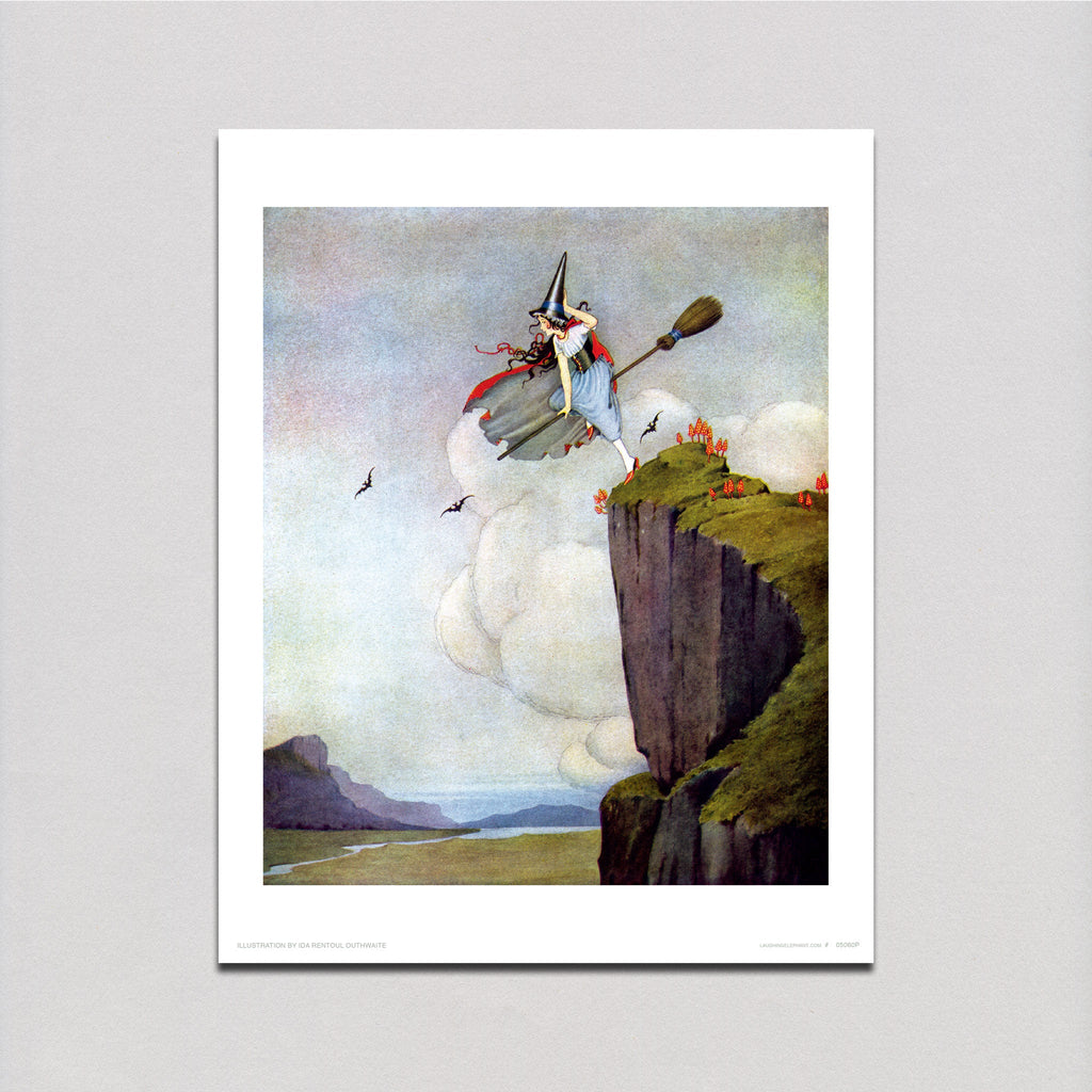 Witch Taking Flight - Fairies Art Print