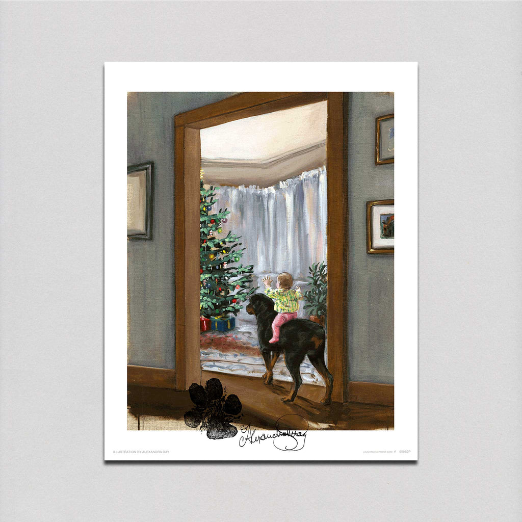 See the Christmas Tree, Carl! - Good Dog, Carl Art Print (Signed)