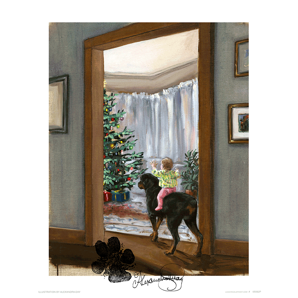 See the Christmas Tree, Carl! - Good Dog, Carl Art Print (Signed)