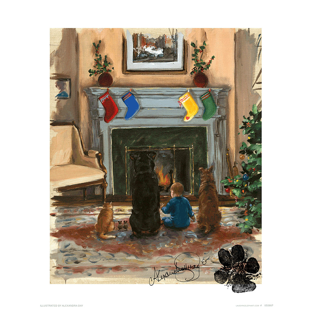 Waiting for Santa - Good Dog, Carl Art Print (Signed)