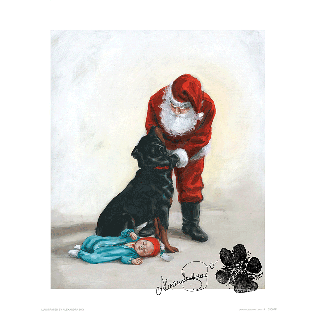 A Christmas Present for Carl - Good Dog, Carl Art Print (Signed)
