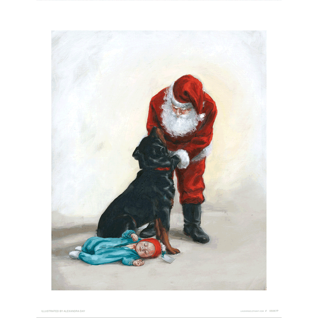 A Christmas Present for Carl - Good Dog, Carl Art Print