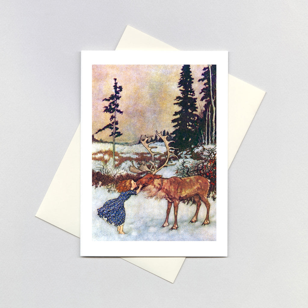 Gerda & the Reindeer - Storybook Classics Greeting Card