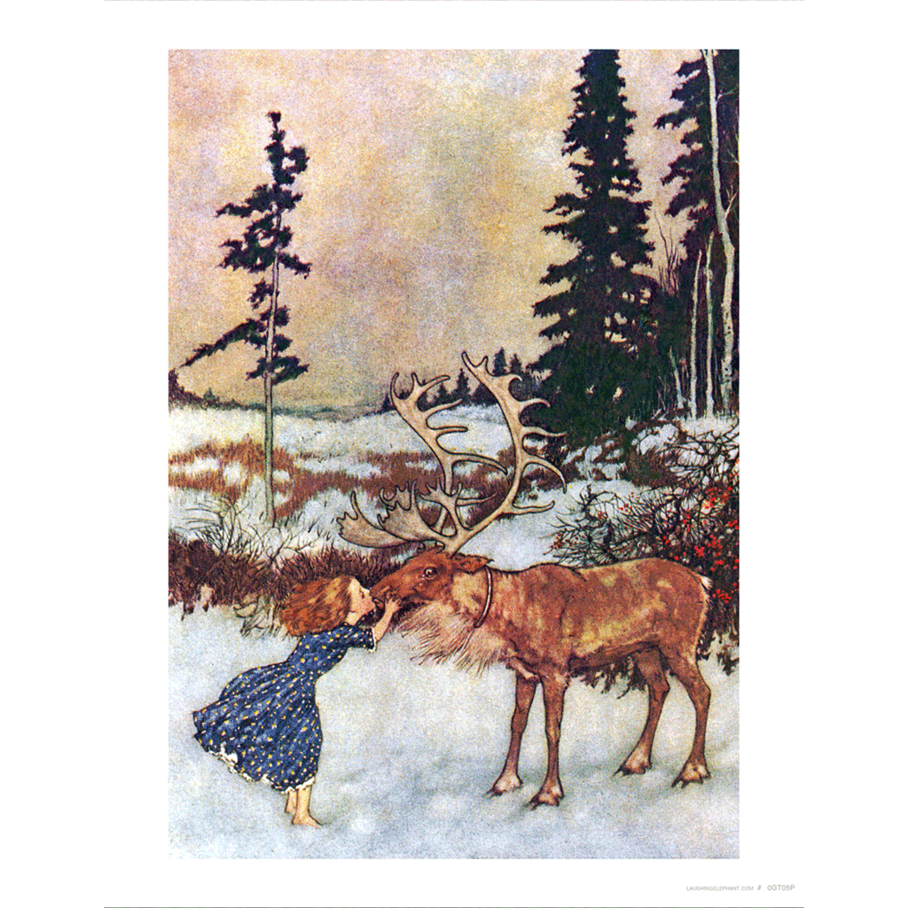 Gerda & the Reindeer - Storybook Classics Art Print