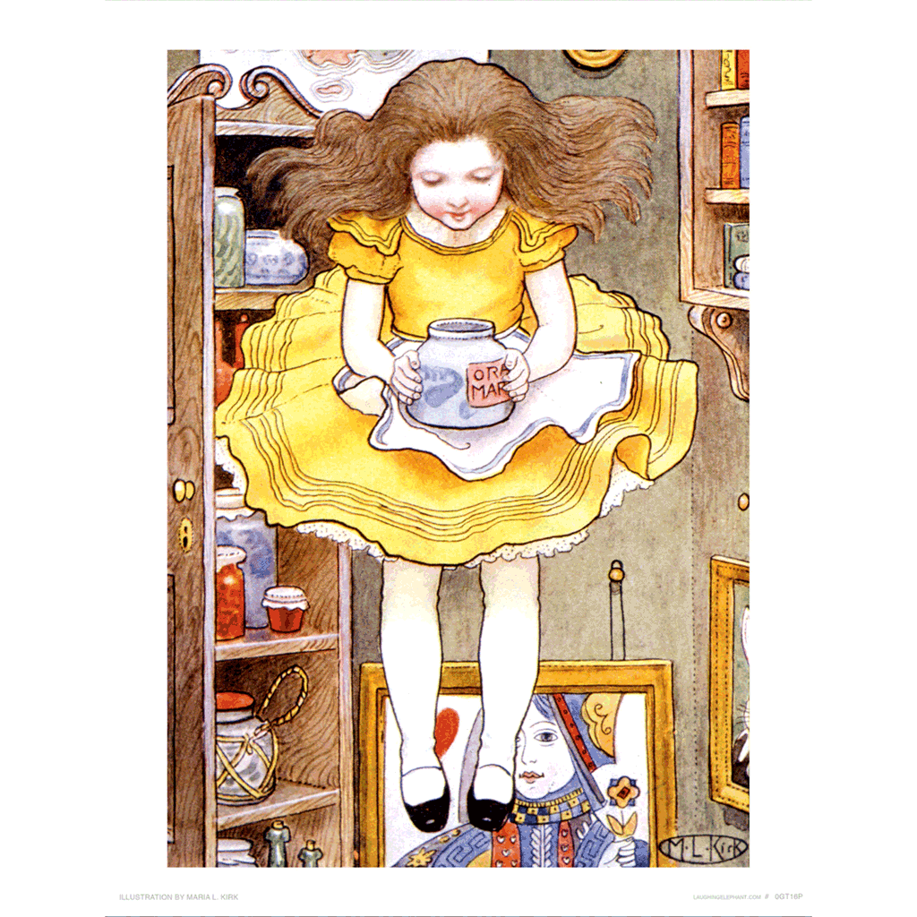 Alice Floating Down - Storybook Classics Art Print