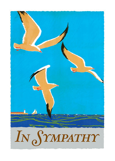 In Sympathy - Soaring Birds - Sympathy Greeting Card