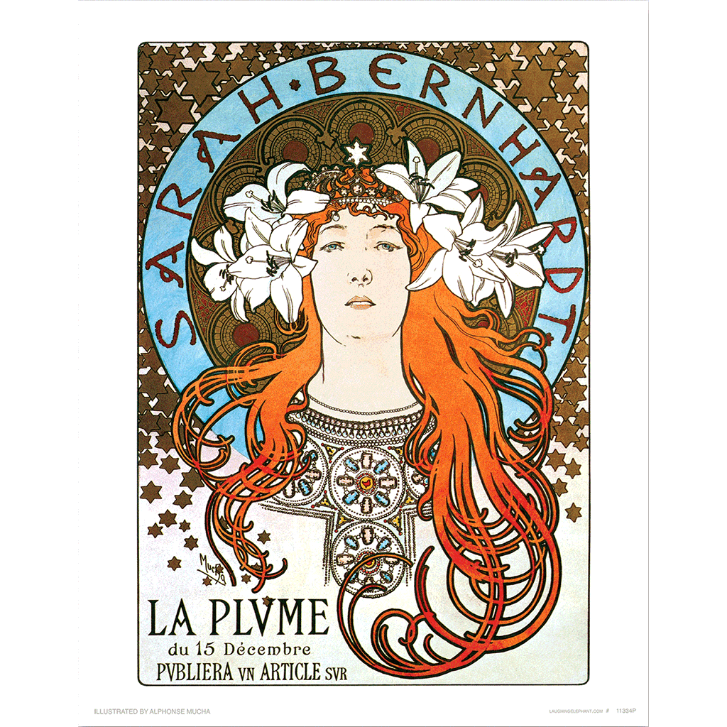 Sarah Bernhardt - Alphonse Mucha Art Print