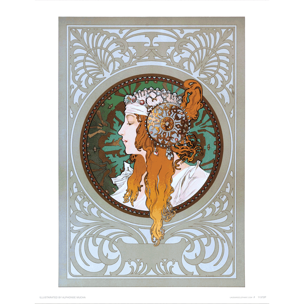 Byzantine Blonde - Alphonse Mucha Art Print