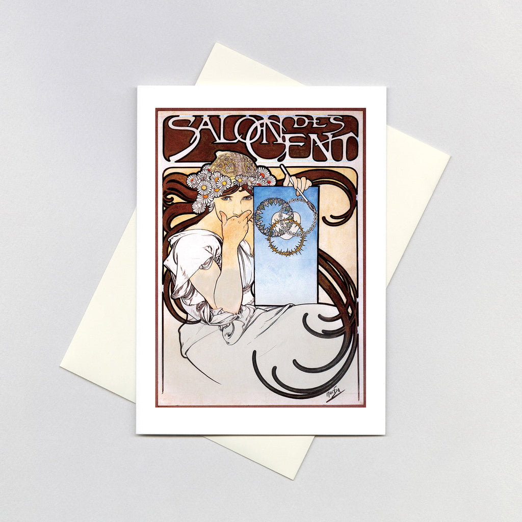 Salon des Cent - Alphonse Mucha Greeting Card