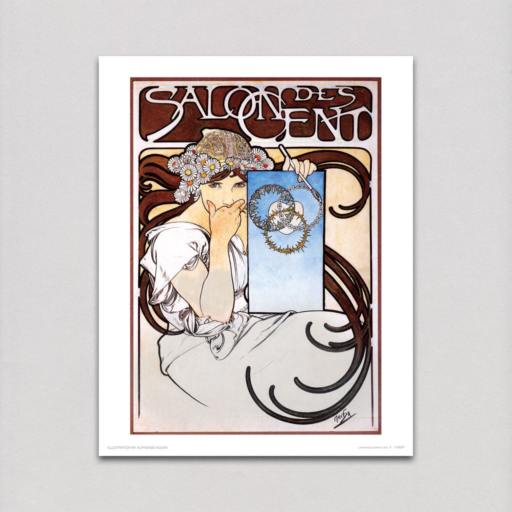 Salon des Cent - Alphonse Mucha Art Print
