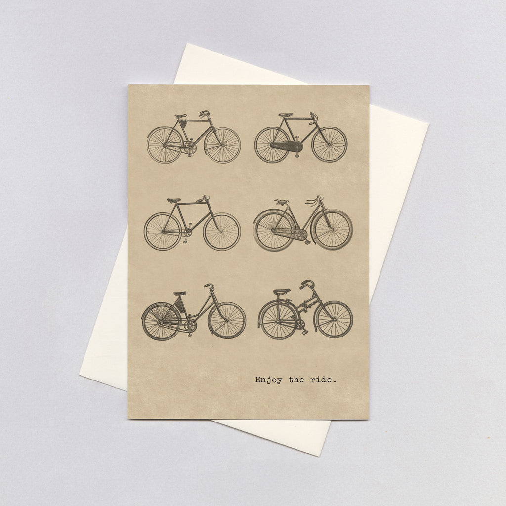 Six Bicycles - Encouragement Greeting Card