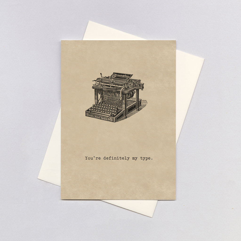 Antique Typewriter - Romance Greeting Card