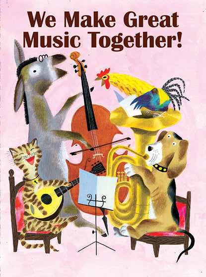 Animal Friends Quartet - Friendship Greeting Card