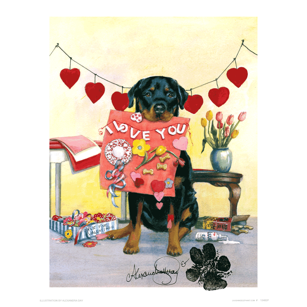 Good Dog, Carl's Valentine - Good Dog, Carl Art Print (Signed)