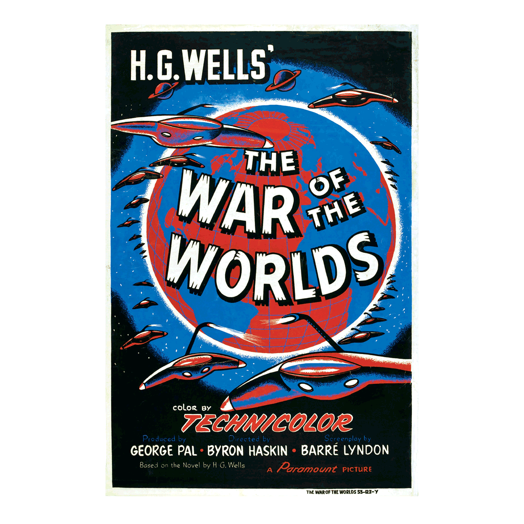 War of the Worlds - Retro Movie Poster Greeting Card