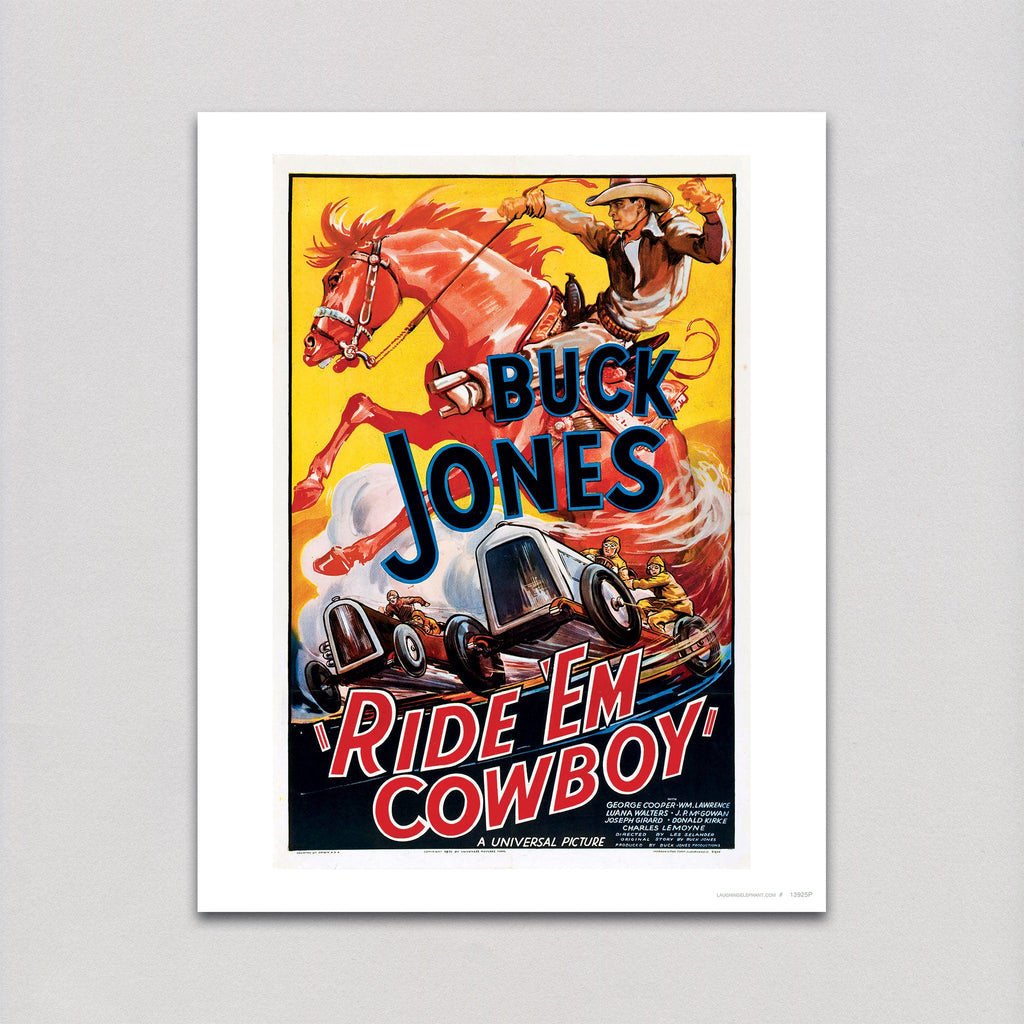 Ride 'Em Cowboy Poster - Retro Movie Posters Art Print