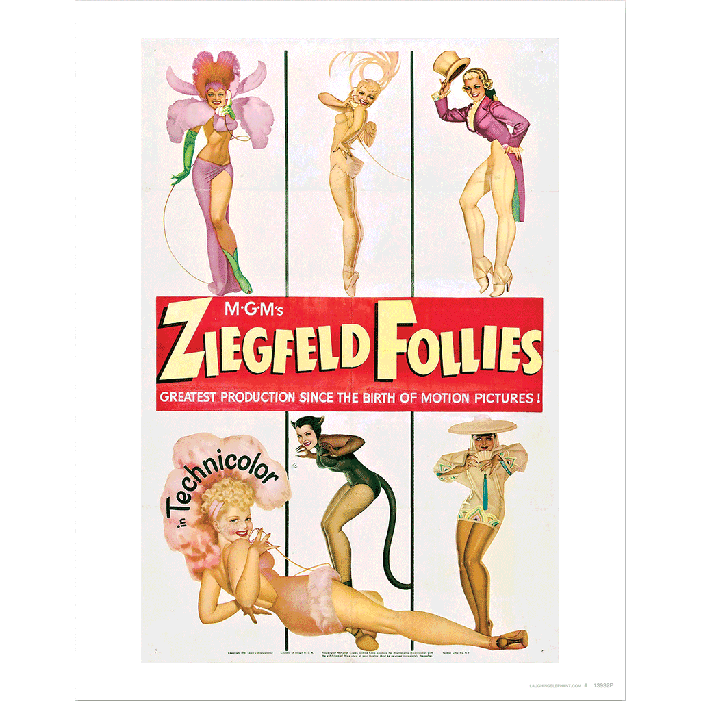 Ziegfeld Follies Poster - Retro Movie Posters Art Print