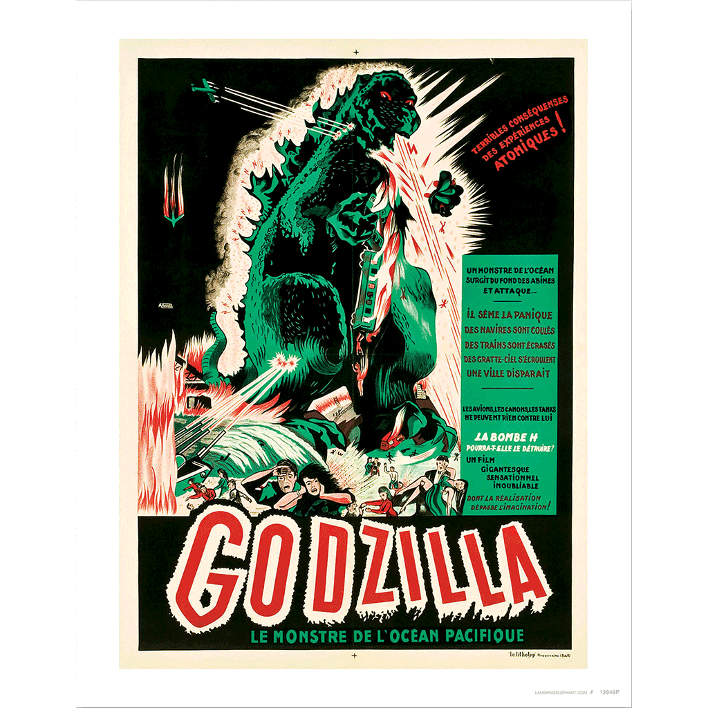 Godzilla Poster - Retro Movie Posters Art Print