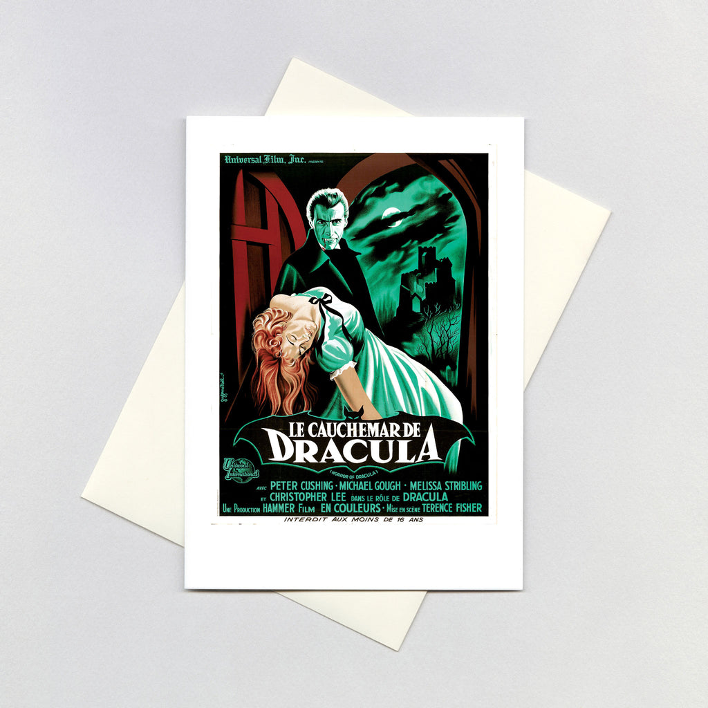 Horror of Dracula Poster - Retro Movie Posters Greeting Card
