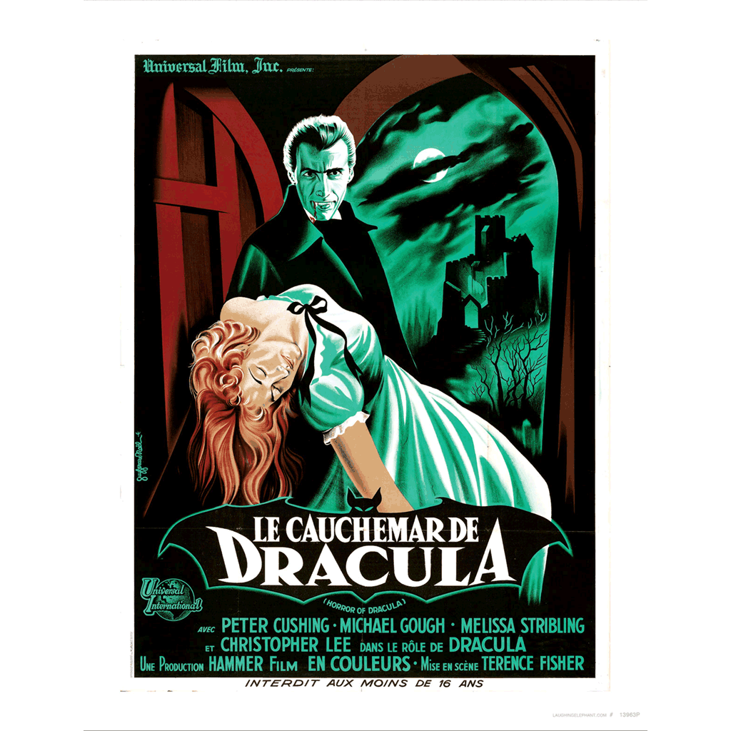 Horror of Dracula Poster - Retro Movie Posters Art Print