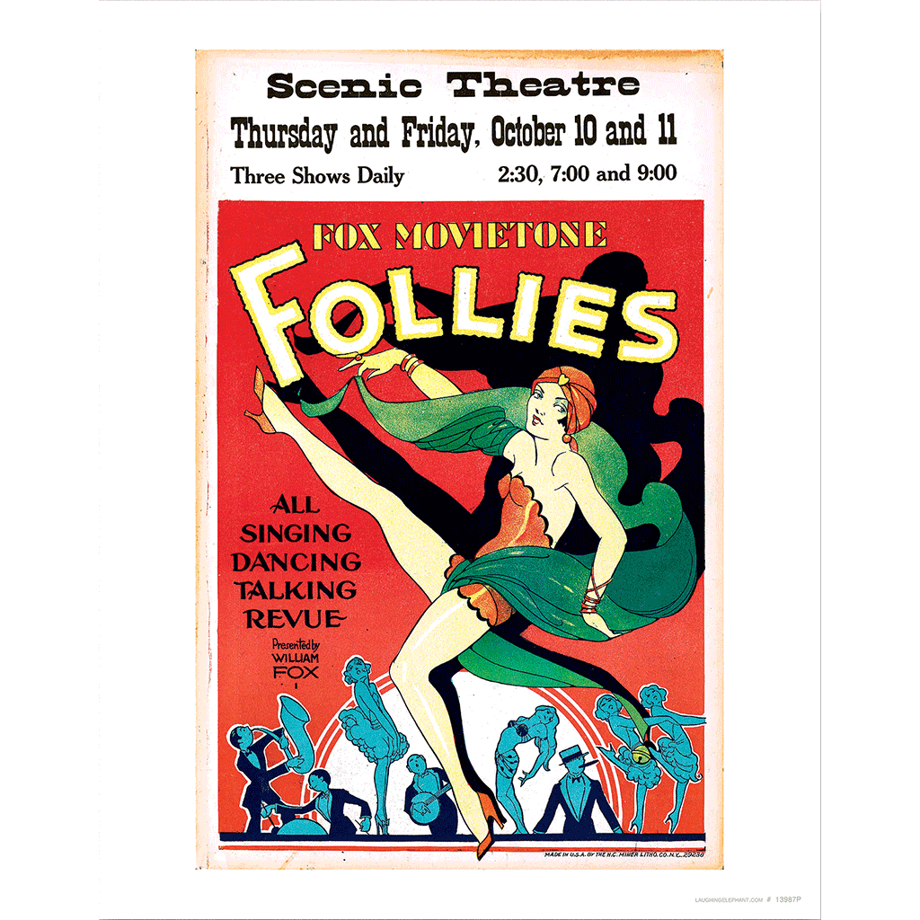 Fox Movietone Follies of 1929 - Retro Movie Posters Art Print