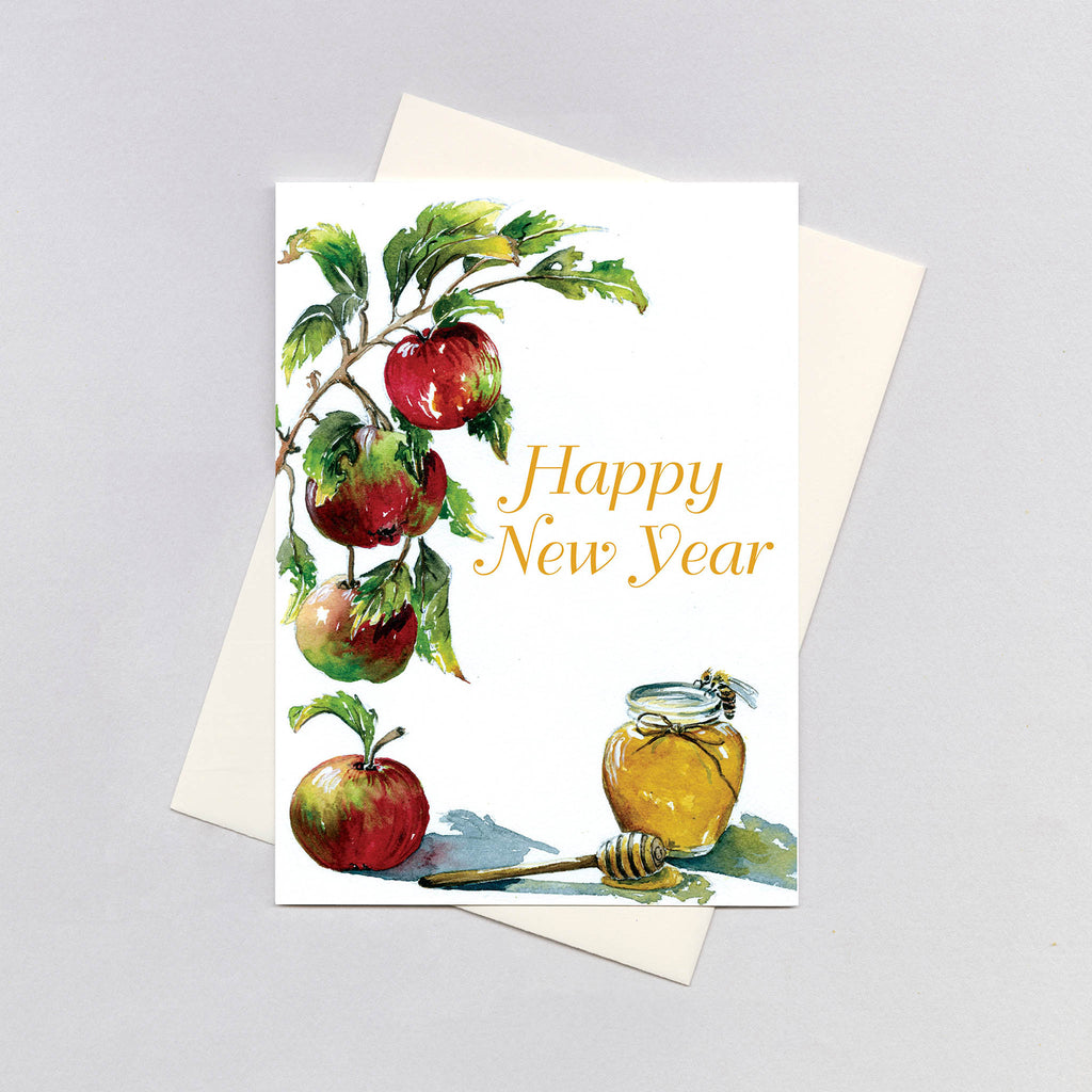 Apples & Honey - Rosh Hashanah Greeting Card