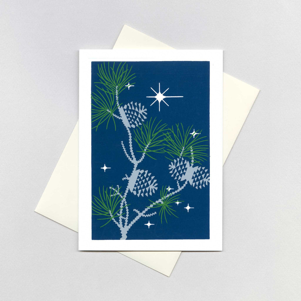 Christmas Pine Cones - Christmas Greeting Card