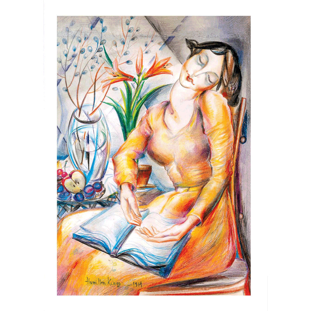 Afternoon Nap  - Books & Readers Greeting Card