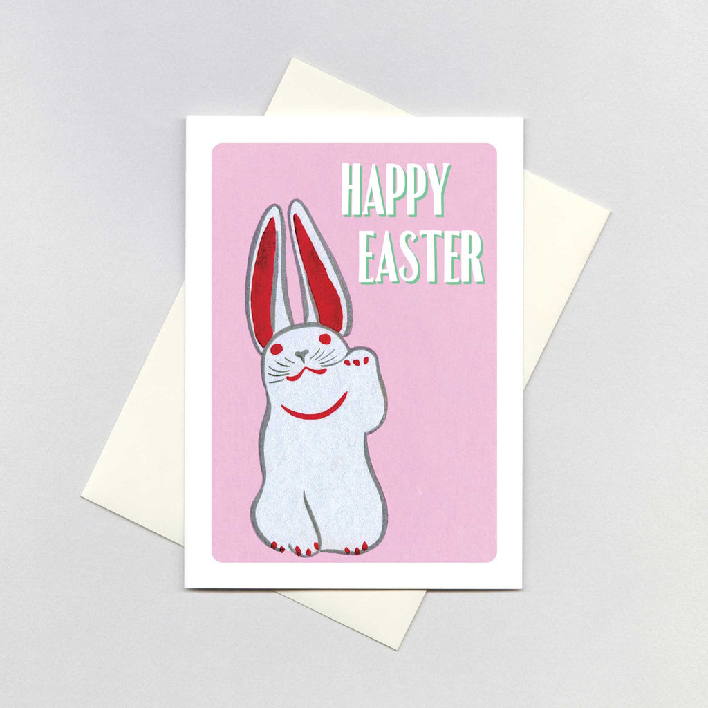 Waving Bunny - Easter Greeting Card