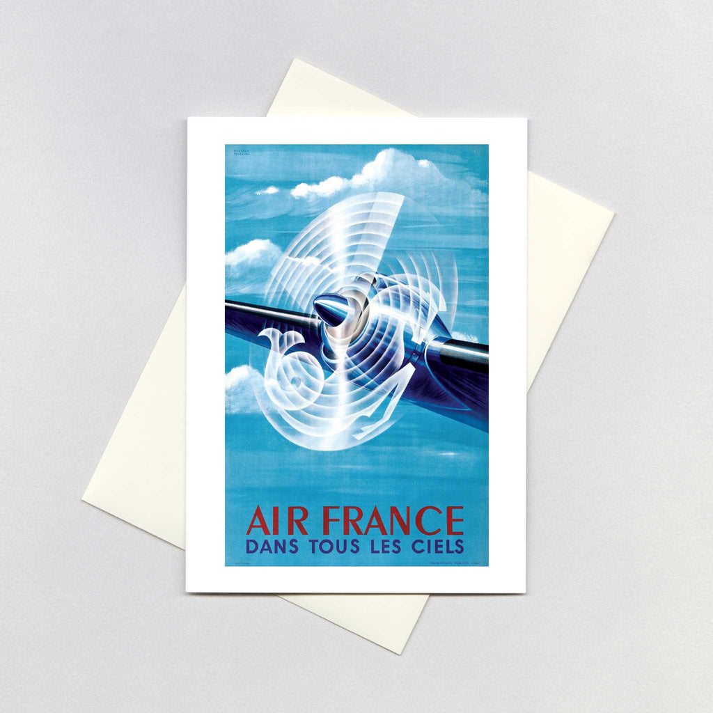 Air France Propeller - Aeroplanes Greeting Card