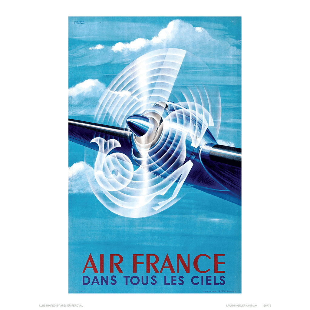 Air France Propeller - Aeroplanes Art Print