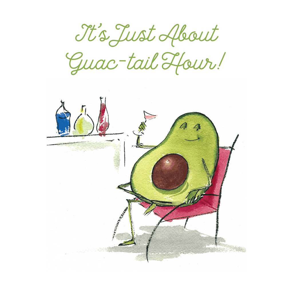 Guac-tail Hour - Thinking of You Greeting Card