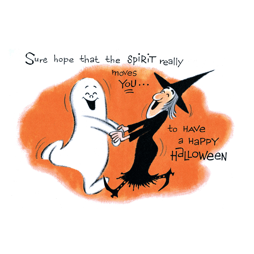 Speakin' of Spooks - Halloween Greeting Card