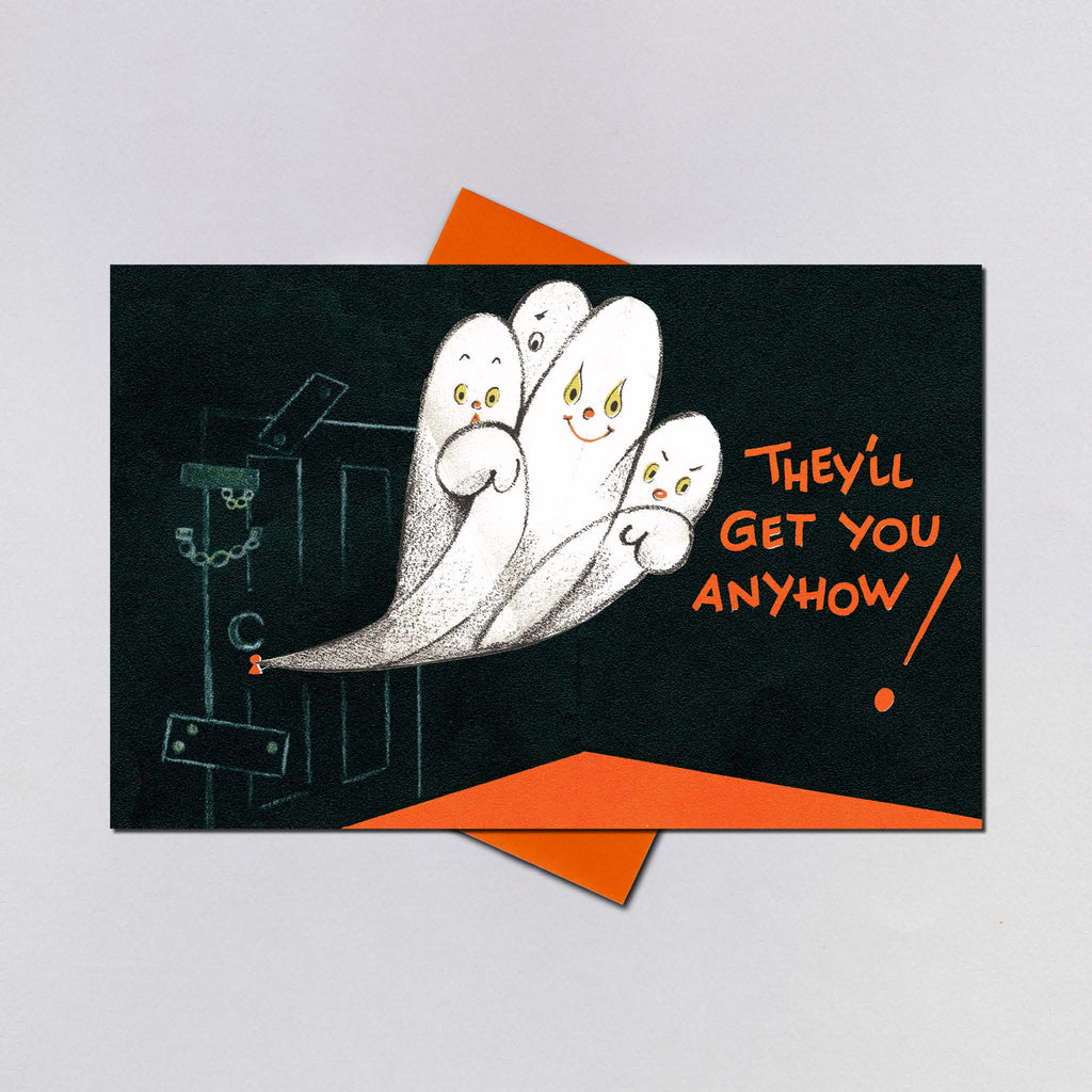 Locked Door - Halloween Greeting Card