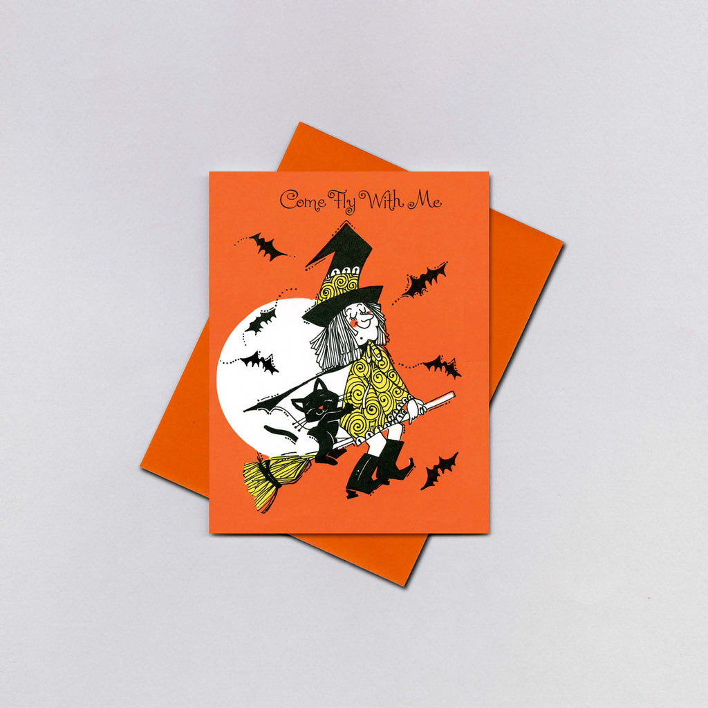 Fly with Me - Halloween Greeting Card