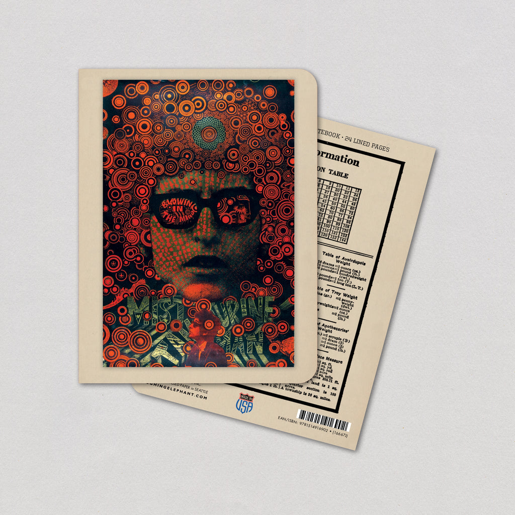 Mr. Tambourine Man - Psychedelic Posters Notebook