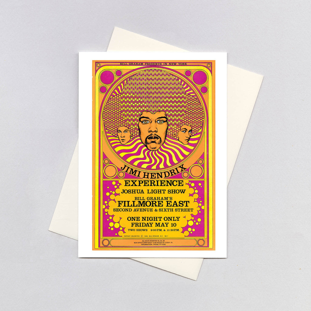 Jimi Hendrix Experience - Psychedelic Posters Greeting Card