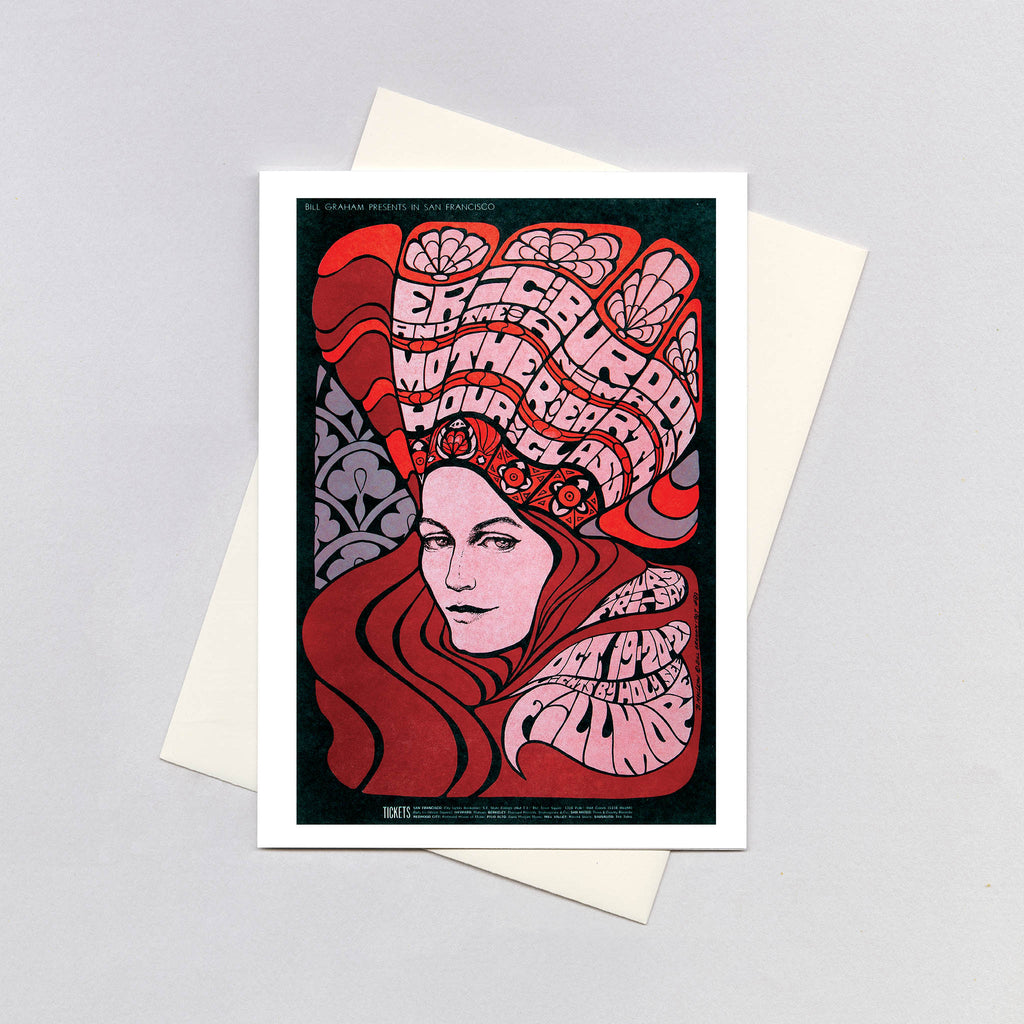 Fillmore Queen - Psychedelic Posters Greeting Card