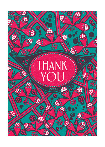 Floral Thank You - Thank You Greeting Card
