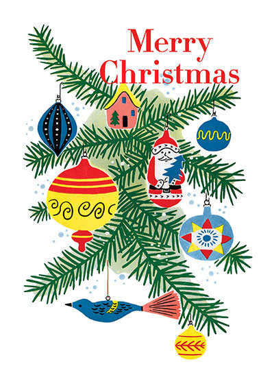 Christmas Ornaments - Christmas Greeting Card