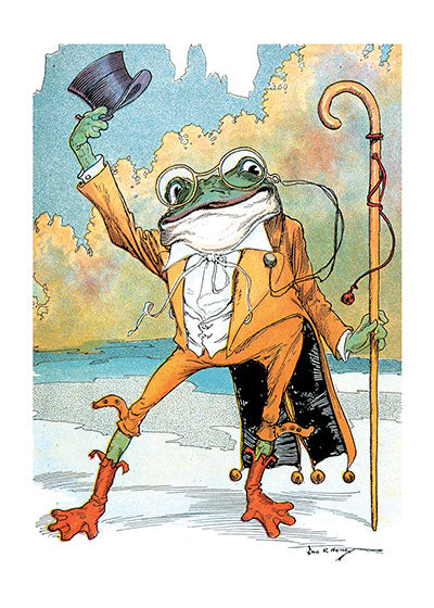 A Frog Doffing His Hat - Birthday Greeting Card
