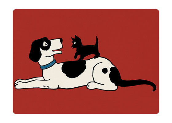 Cat and Dog - Friendship Greeting Card