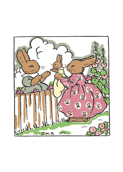 Bunnies With Baby - Baby Greeting Card