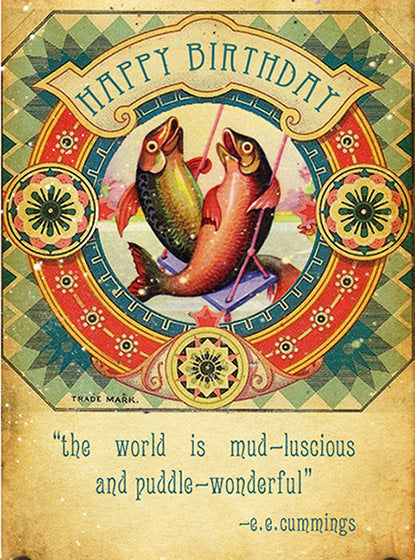 Birthday Fishes - Birthday Greeting Card