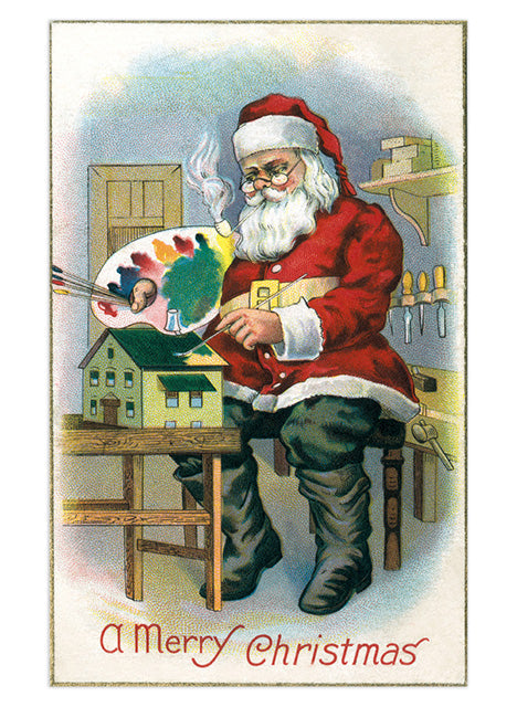 Santa Claus Postcard Box - 36 Unique Vintage Postcards