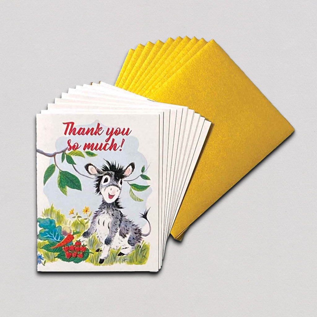 Happy Donkey - Boxed Thank You Greeting Cards