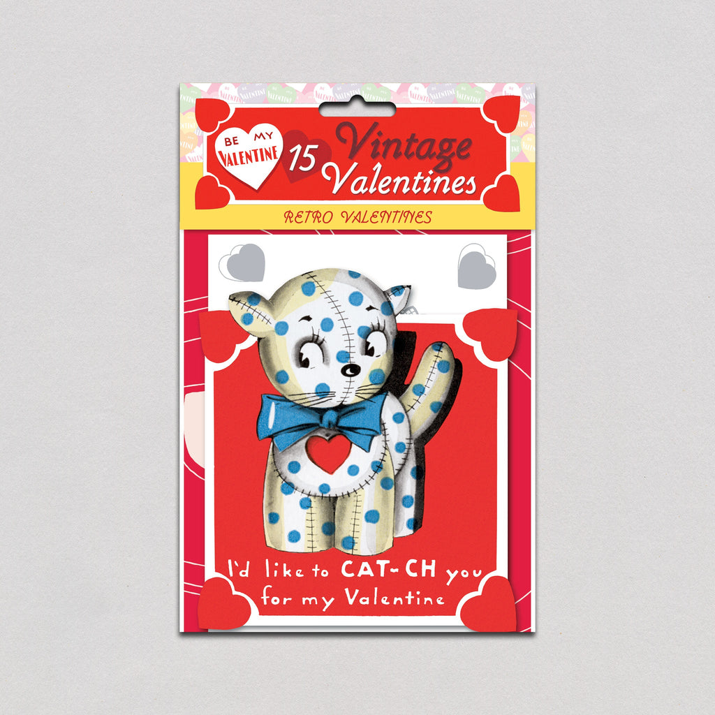 Retro Valentines - Valentines Greeting Card Packet