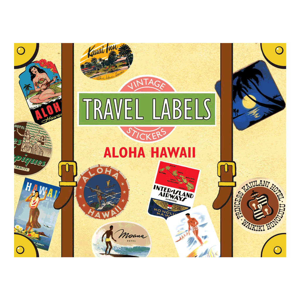 Aloha Hawaii - Travel Label Sticker Box – Laughing Elephant Wholesale