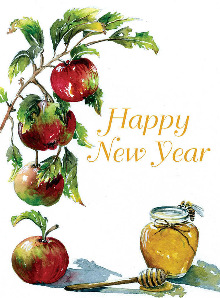 Apples & Honey - Rosh Hashanah Greeting Card