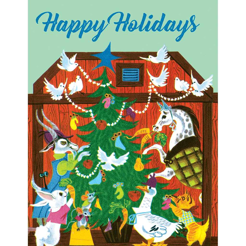 Animals' Christmas Tree - Boxed Christmas Greeting Cards